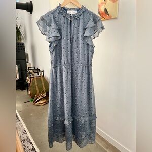 Anthropologie Guest Editor Floral Print Midi Dress